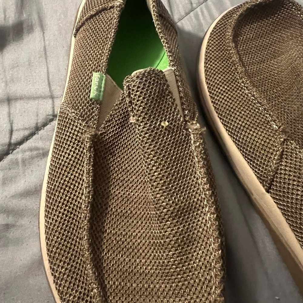 Sanuk Brown Casual Loafers Slip-Ons - Picture 5 of 6